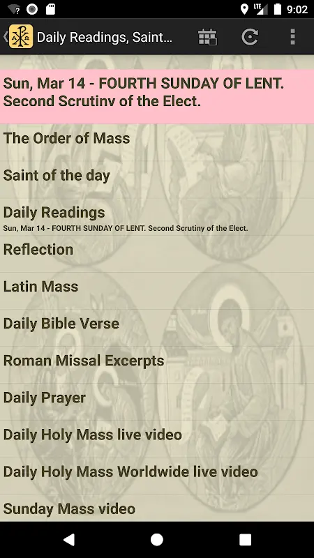 Laudate app screenshot 3