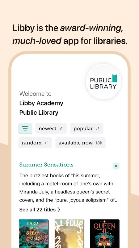 Libby, by OverDrive app screenshot 2
