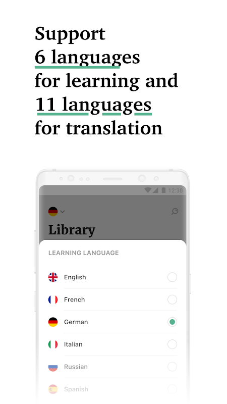 Linga: Books with translations app screenshot 3