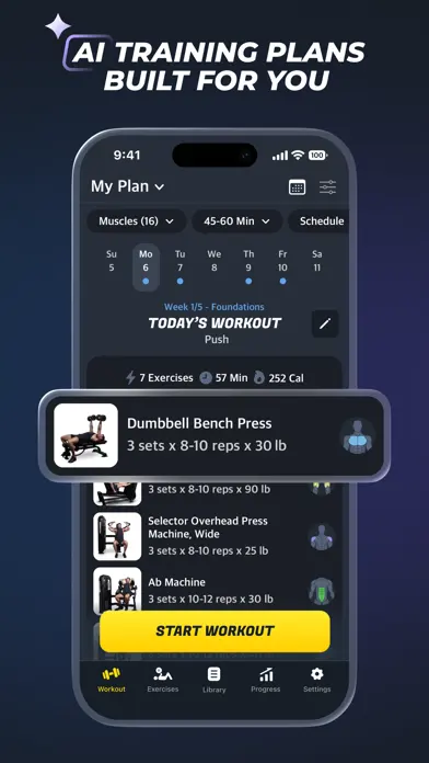 Lyfta: Gym Log Workout Tracker app screenshot 2