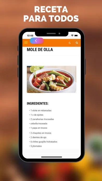 MásGusto app screenshot 2