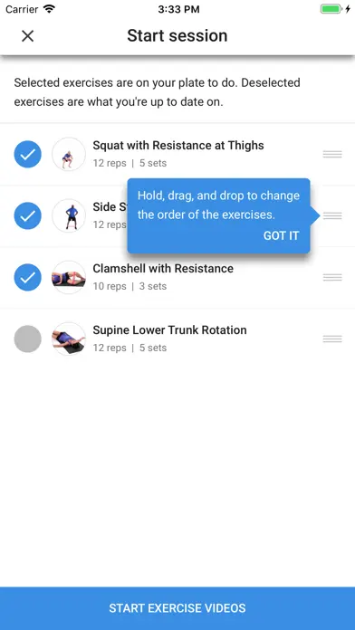 MedBridge GO for Patients app screenshot 2