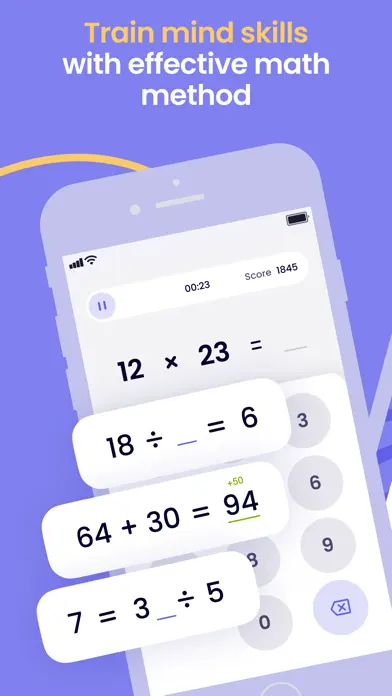 Mental Soccer Math Game app screenshot 1