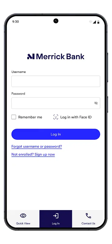 Merrick Bank Mobile app screenshot 1