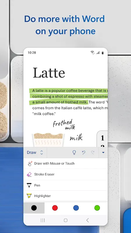 Microsoft Word app screenshot 5