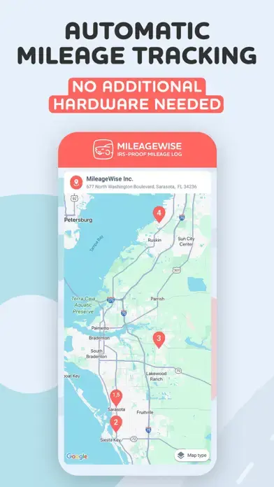 Mileage Tracker by MileageWise app screenshot 2