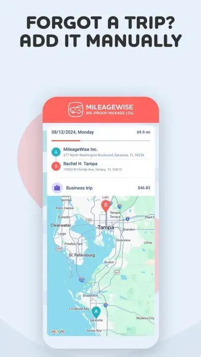 Mileage Tracker by MileageWise app screenshot 4