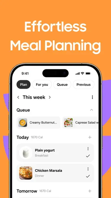 Mob: Meal Planner and Recipes app screenshot 2