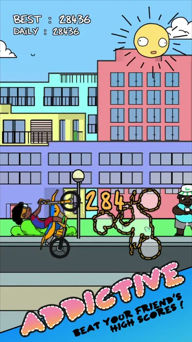 Moto Bike Stunt Wheelie Game app screenshot 1