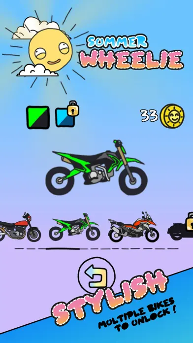 Moto Bike Stunt Wheelie Game app screenshot 2
