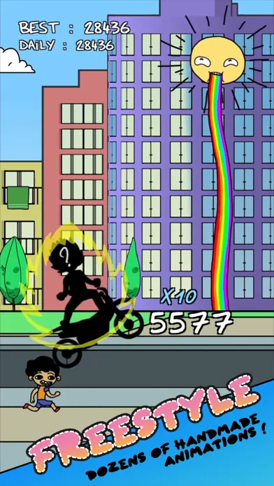 Moto Bike Stunt Wheelie Game app screenshot 3