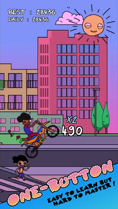 Moto Bike Stunt Wheelie Game app screenshot 4