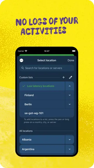 Mullvad VPN app screenshot 3