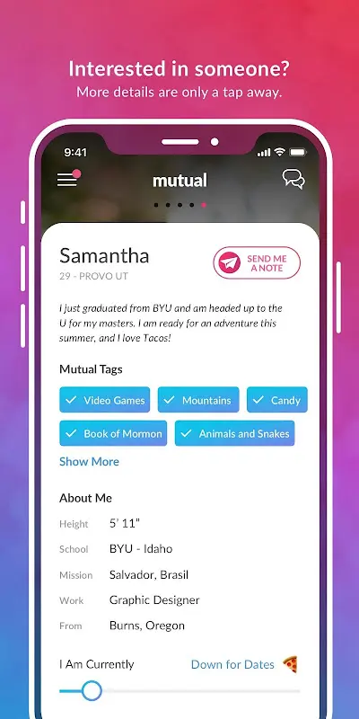 Mutual LDS Dating: Meet & Chat app screenshot 3