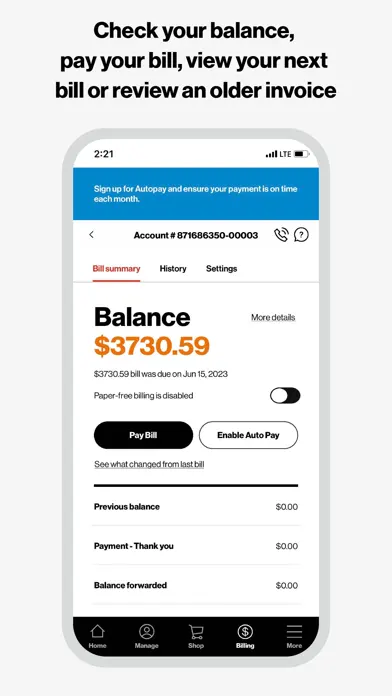 My Verizon app screenshot 3