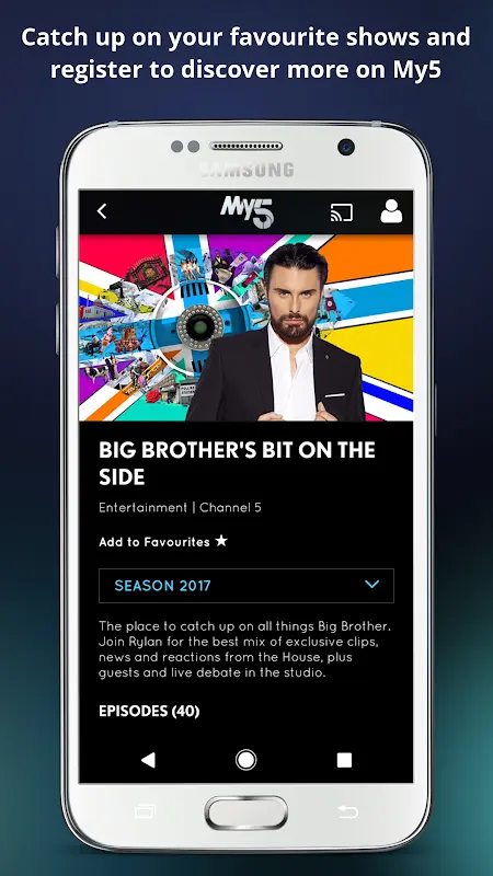 My5 – Channel 5 app screenshot 1