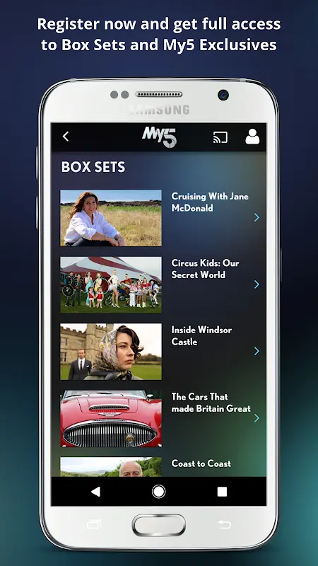My5 – Channel 5 app screenshot 2
