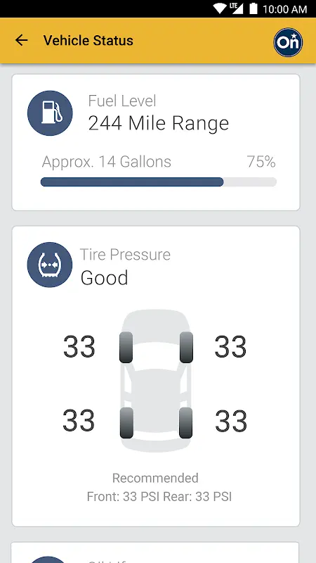 myChevrolet app screenshot 2