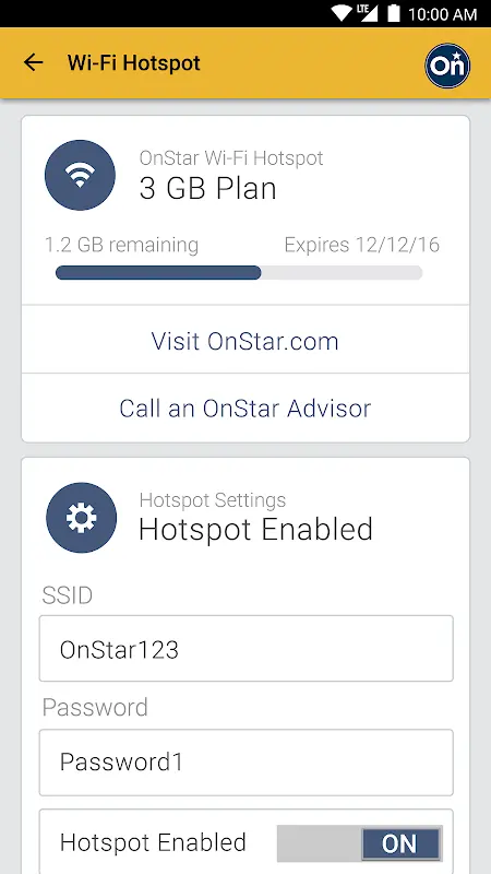 myChevrolet app screenshot 4