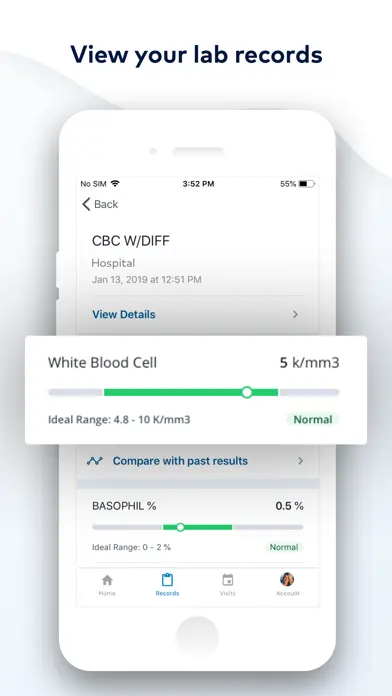 myPatientVisit Portal app screenshot 2