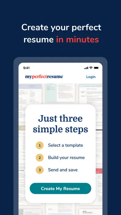 MyPerfectResume Builder app screenshot 1