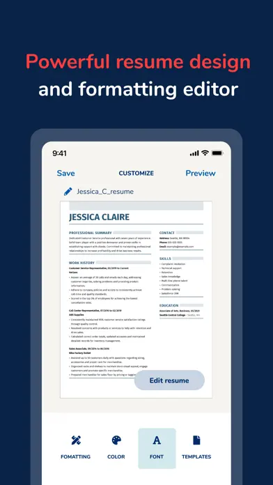 MyPerfectResume Builder app screenshot 3