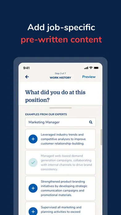 MyPerfectResume Builder app screenshot 5
