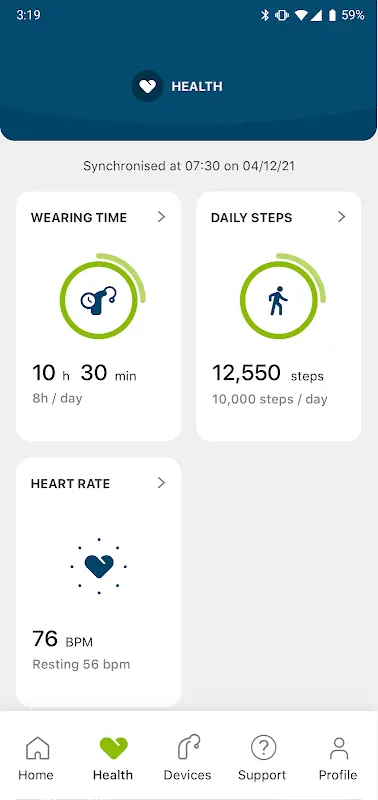myPhonak app screenshot 3