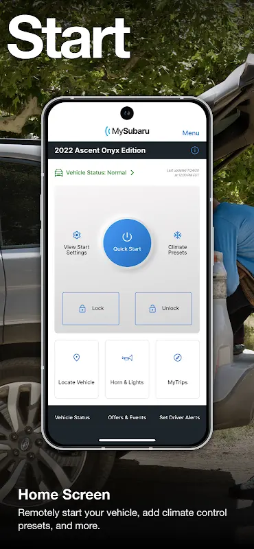 MySubaru app screenshot 2