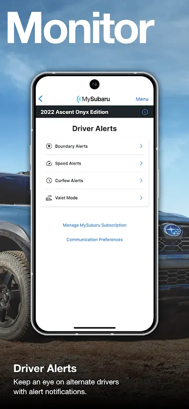 MySubaru app screenshot 3