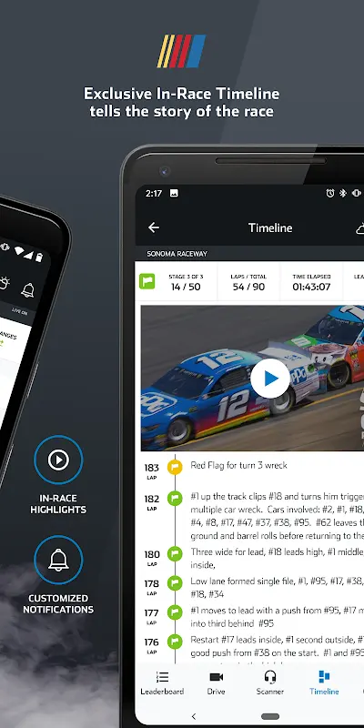 NASCAR MOBILE app screenshot 2