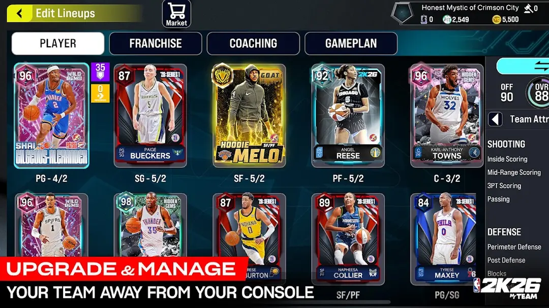NBA 2K26 MyTEAM Mobile app screenshot 3
