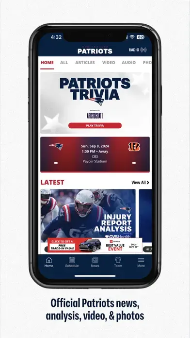 New England Patriots app screenshot 3