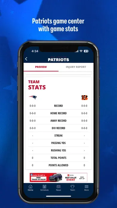 New England Patriots app screenshot 6
