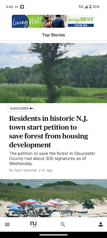 NJ.com app screenshot 1