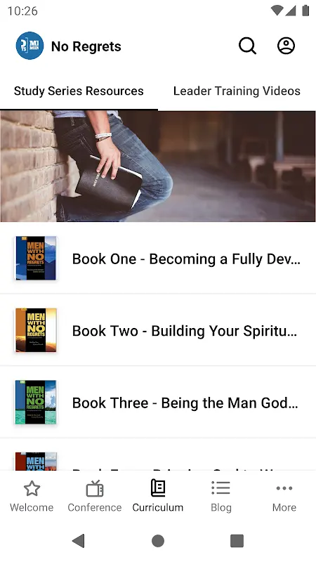 No Regrets Men’s Ministries app screenshot 3