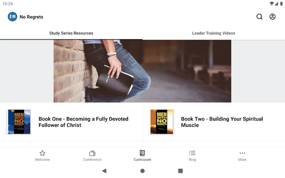 No Regrets Men’s Ministries app screenshot 8