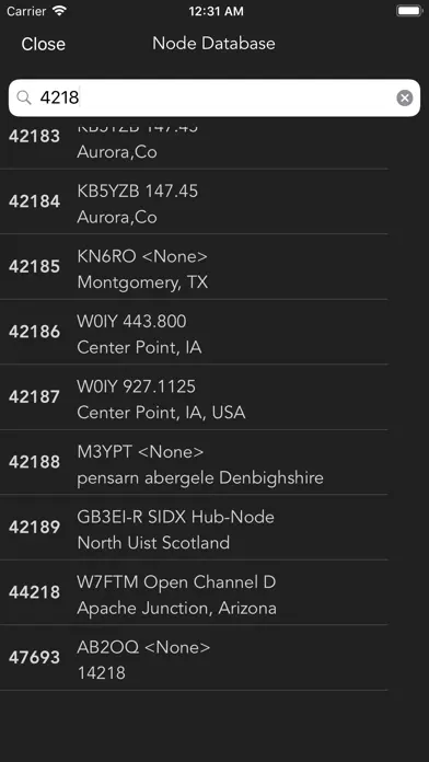 Node Remote for Allstar Nodes app screenshot 5