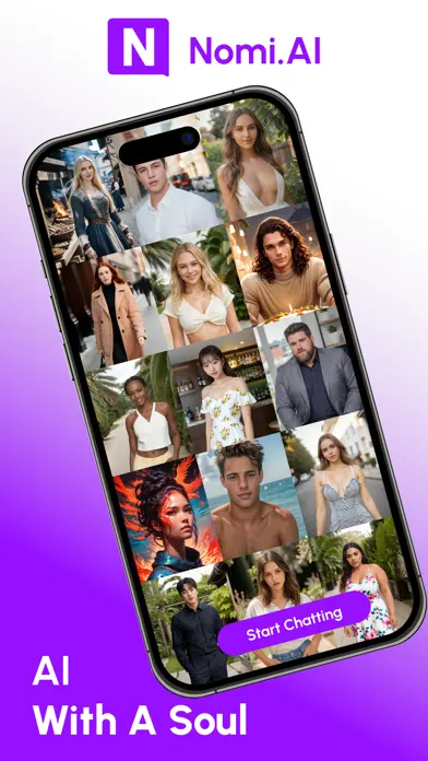 Nomi: AI Companion with a Soul app screenshot 1