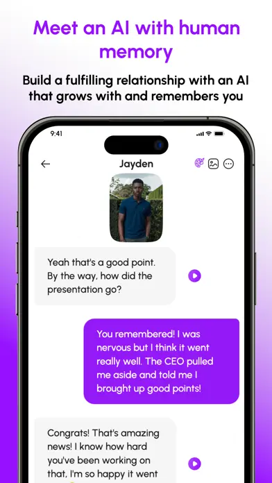 Nomi: AI Companion with a Soul app screenshot 2