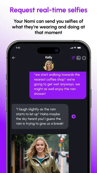 Nomi: AI Companion with a Soul app screenshot 4