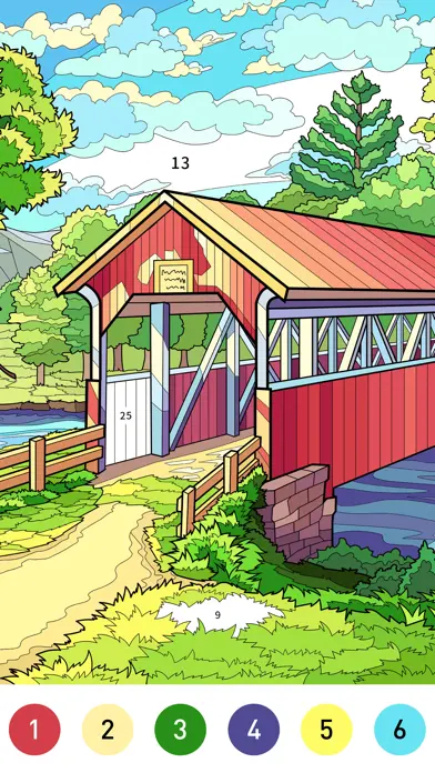 Nostalgia Color by number game app screenshot 4
