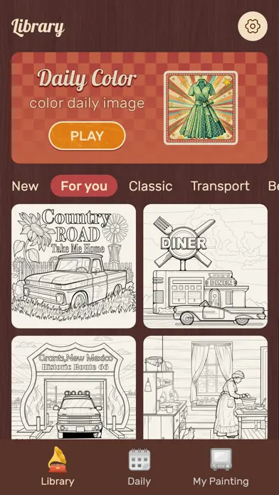 Nostalgia Color by number game app screenshot 8