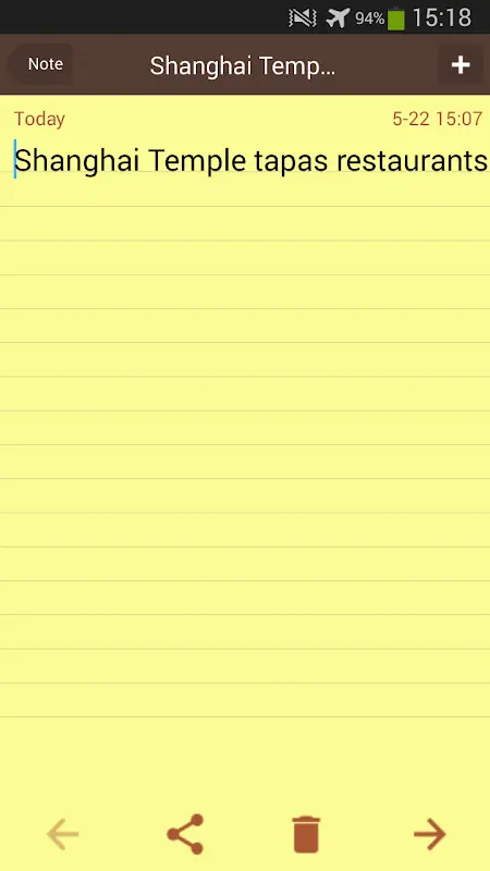 Notes app screenshot 4