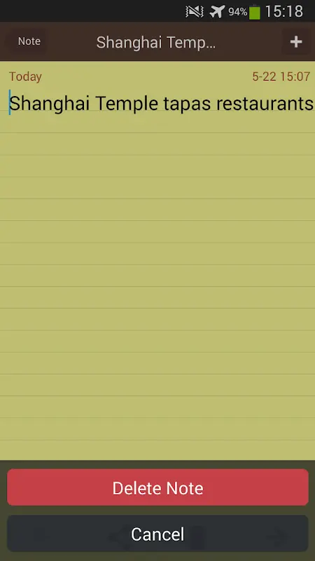 Notes app screenshot 5