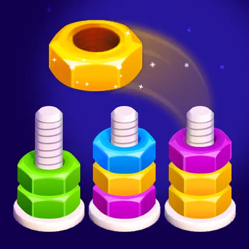 Nut Sort: Color Match Game app screenshot 1