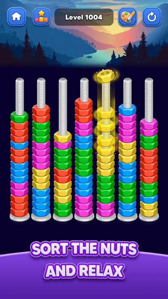Nut Sort: Color Match Game app screenshot 2