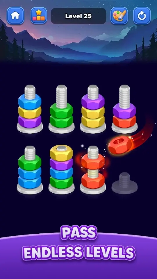 Nut Sort: Color Match Game app screenshot 3