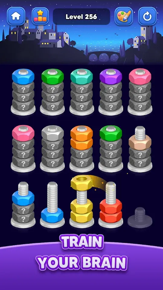 Nut Sort: Color Match Game app screenshot 4
