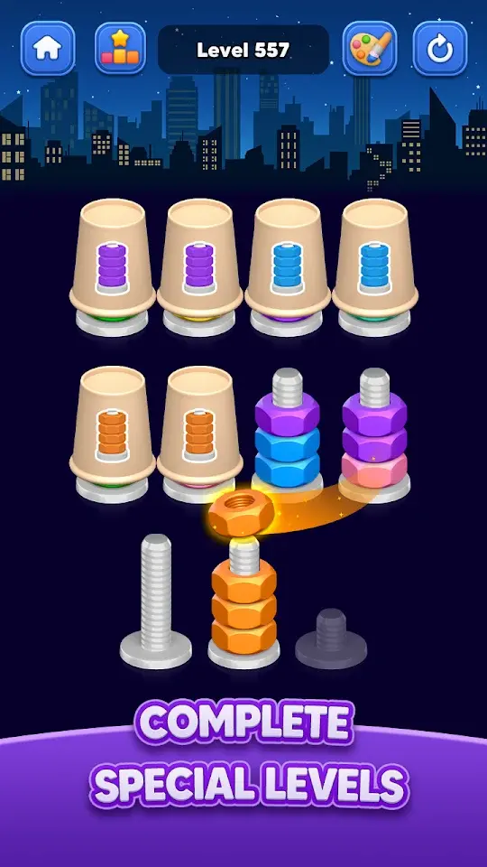 Nut Sort: Color Match Game app screenshot 5